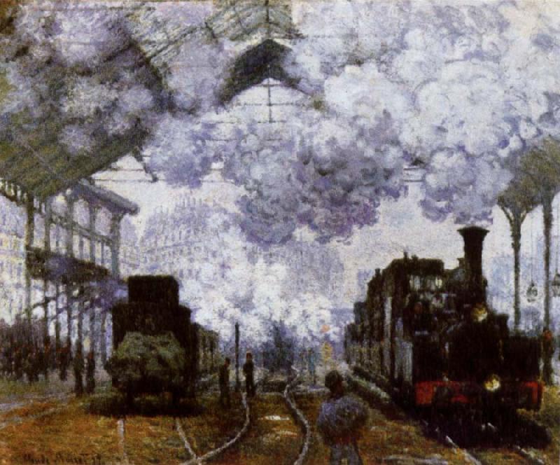 Claude Monet The Gare Saint-Lazare Arrival of a Train oil painting image